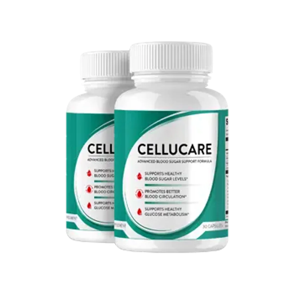 CelluCare Blood Sugar Supplement Bottle (Front Label)